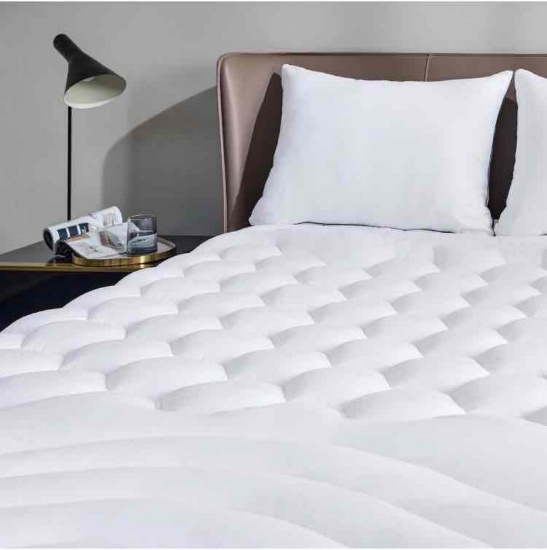 Bedsure Queen Size Mattress Pad - Soft Mattress Cover Padded, Quilted Fitted Mattress Protector with