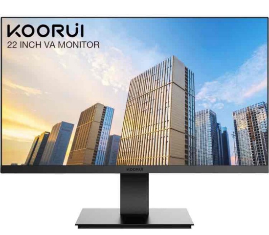 KOORUI 22 Inch Computer Monitor, FHD 1080P