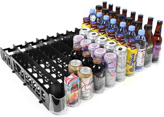 Display Technologies Visi-FAST Spring Fed Organizer for 12/16oz Bottles and Cans