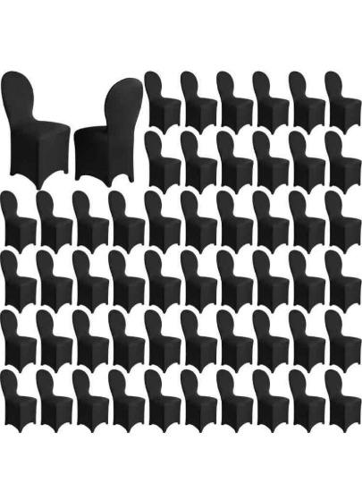 100 Pieces Spandex Chair Covers Bulk Polyester Party Chair Cover Stretch Elastic Chair Slipcovers