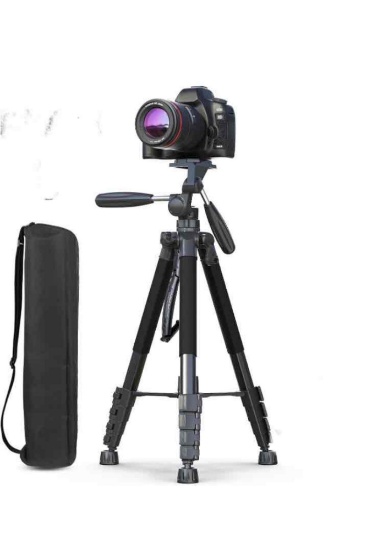 UBeesize 74" Camera Tripod with Phone Holder and Remote, Heavy Duty Tripod Stand with Portable Bag