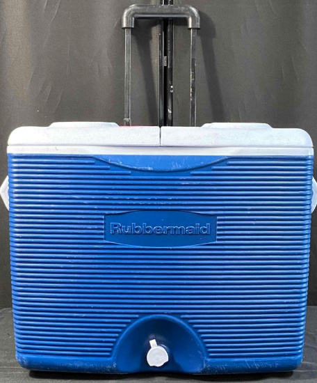 Rubbermaid 60-Quart (Blue) Wheeled Cooler