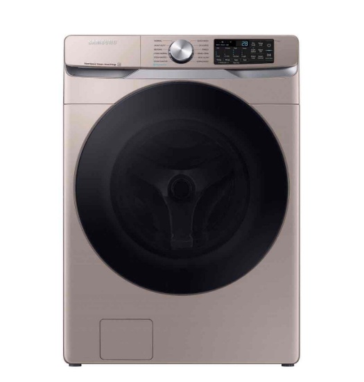 Samsung - 4.5 Cu. Ft. High-Efficiency Stackable Smart Front Load Washer with Steam and Super Speed