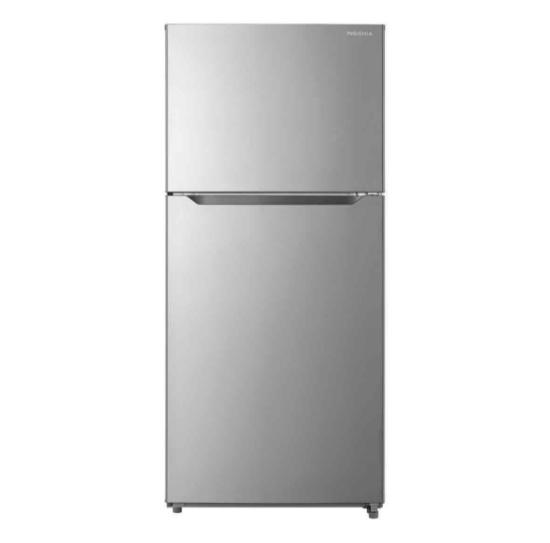 Insignia - 18 Cu. Ft. Top-Freezer Refrigerator with ENERGY STAR Certification - Stainless Steel