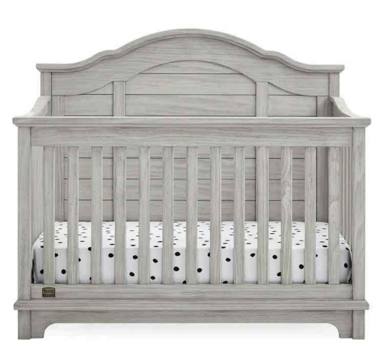 Simmons Kids Asher 6-in-1 Convertible Crib Rustic Grey