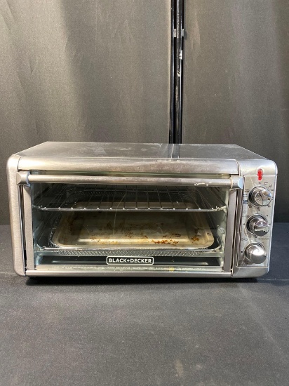 BLACK+DECKER Extra Wide Crisp ?N Bake Air Fry Toaster Oven