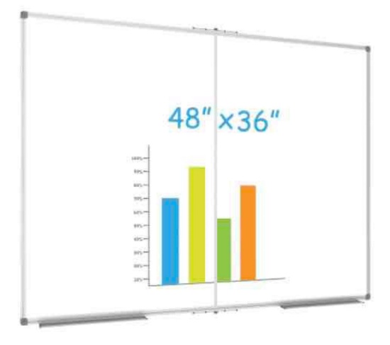 JILoffice Magnetic Foldable White Board 48 x 36 Inches
