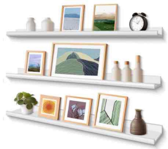 Annecy Floating Shelves Wall Mounted Set of 3