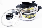 Universal STAINLESS STEEL E A S USE PRESSURE COOKER WITH GLASS LID