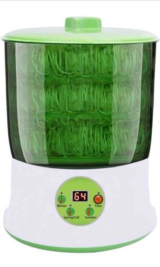 Bean Sprouts Machine, Seed Sprouter Kits, LED Display Time, Intelligent Automatic Bean Sprouts Maker