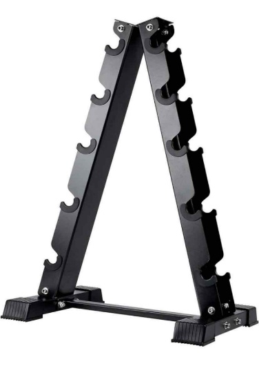 Dumbbell Rack Stand Only, Weight Rack for Dumbbells Compact A-Frame Home Gym Space Saver