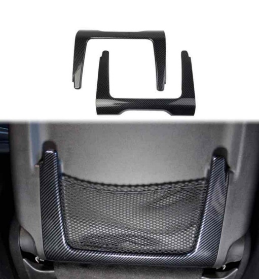 crosselec Carbon Fiber Car Seat Back Storage Frame Trim Cover for Dodge Durango 2011-2022