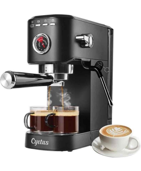 CYETUS Espresso Machine 20 Bar with Milk Frother Steam Wand