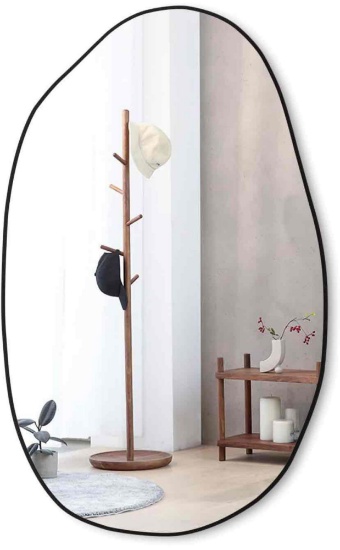 33.5...20.5 inches Irregular Wall , Asymmetrical , Large Vanity Mirror for Wall Decoration