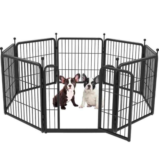 FXW Rollick Dog Playpen for Yard, Camping, 24" Height Heavy Duty for Puppies/Small Dogs