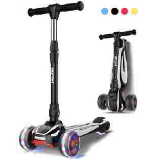 LOL-FUN Scooter For Kids Ages 3-5 Years Old Boy Girl With 3 Wheels