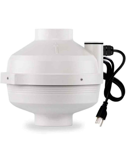 XYF Air PF-100 | Radon Mitigation Fan 4" 190CFM | Waterproof Duct Fan (Indoor/Outdoor)