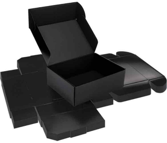 Rempry 12x9x4 Black Shipping Boxes 18 Pack