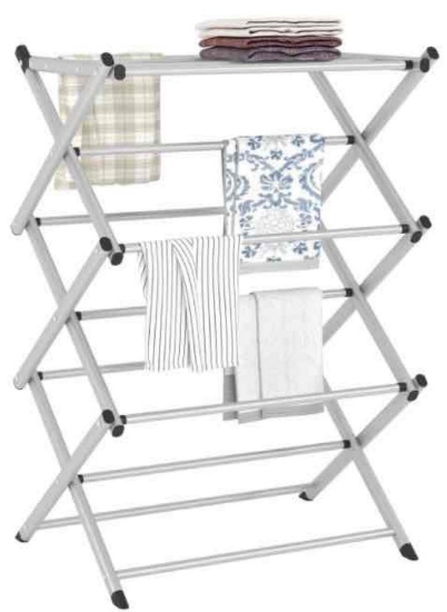 FKUO Household Indoor Folding Clothes Drying Rack