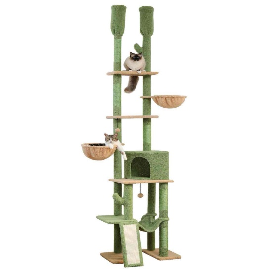 PETEPELA Floor to Ceiling Cactus Cat Tree