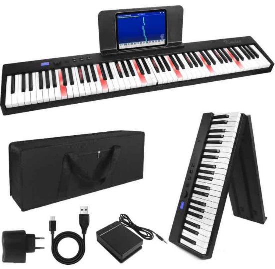 Folding Piano Keyboard,Kmise Electric Keyboard