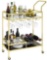 Juyoupro Home Bar Serving Cart with Wheels and Handle 78x41x13.5cm
