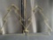 Gold Metal 3-Tier Varnished Waterproof Metal Stand in form Christmas Tree