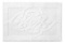WelHome 100% Cotton Sculpted Bath Rug