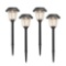 Member's Mark 4-Piece LED Solar Path Lights - Matte Black