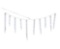 National Tree Company Christmas Crystal Icicles with Cool White LED