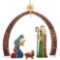 Member's Mark 7.5' Pre-Lit Twinkling Nativity Set