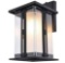 LUTEC Craftsman Style Outdoor LED Wall Lantern
