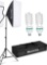 MOUNTDOG Softbox Lighting Kit Photography Studio Light 2x50x70cm Professional Continuous Light