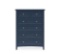 Modus Bedroom Grace Five Drawer Chest In Blueberry