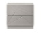 Florence White and Light Grey Lacquer Nightstand