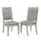 Bling Game Open Back Side Chairs Metallic (set of 2)
