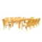 Maspeth 10 - Person Rectangular Teak Outdoor Dining Set