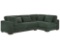 Basilius 2 - Piece Corduroy Sectional