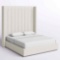 Austine Upholstered Wingback Bed