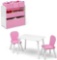 Delta Children 4-Piece Room Solution 6 Bin Design & Store Organizer 2 Chair & Table Set