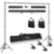 Lidlife Backdrop Stand,6.5 x 10ft Adjustable Photography Background Support System
