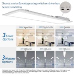 1x4 FT LED Flat Panel Light Drop Ceiling, 0-10V Dimmable 3000K-4000K-5000K 3 Color Selectable &