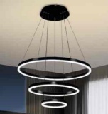 Viruhaka Dimmable 3 Ring Pendant Light Dining Room