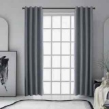 Clarkson Blackout Curtain 84 in.L x 52 in.W in Grey