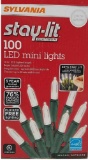 Energy Star Sylvania Stay-Lit Platinum 100 Led Mini Lights (Pure White)