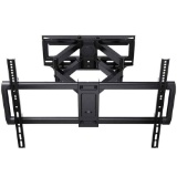 MountFTV Full Motion TV Wall Mount Bracket Tilting Swivel for Most 37-75 Inch LED LCD OLED