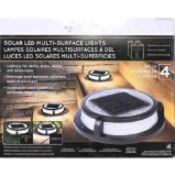 MyHOME Solar Multi-Surface LED Lights 12 Lumen Deck Driveway,
