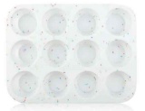 Trudeau Silicone Muffin Pan Regular 12 Cups Muffin Tin for Muffin and Cupcakes
