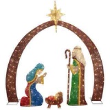 Member's Mark 7.5' Pre-Lit Twinkling Nativity Set