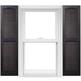 Polaris Homeside Open Louver Vinyl Shutters (1 Pair) 14-1/2in. x 63in